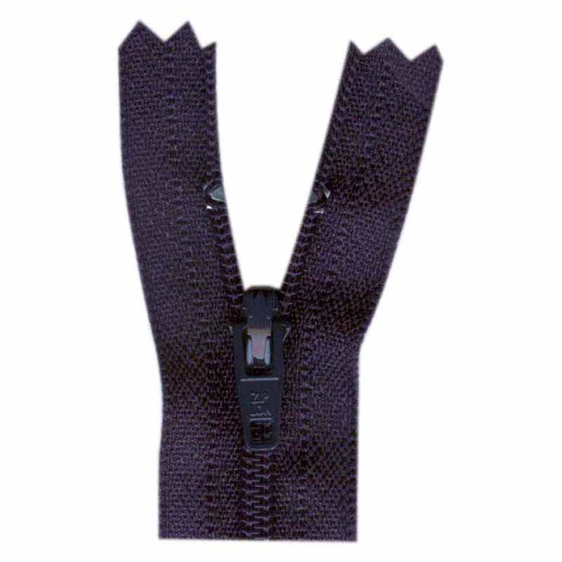 Black coat zipper 70 cm/28