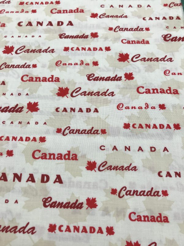 100 per cent cotton  CANADA  priced by 1/2 meter